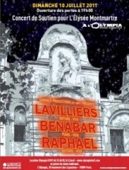 elysée montmartre, concert de soutien, olympia, raphael, bénabar, lavilliers